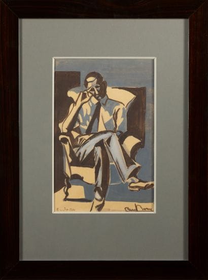 Paul BONY (1911 - 1982)
Homme assis pensif,
Aquarelle,...