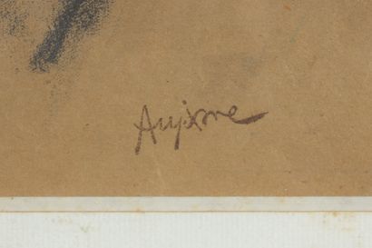 Jean AUJAME (1905-1965)
Torse de femme
Fusain...