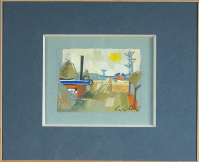 Yves ALIX (1890–1969)
Landscape,
Gouache,...