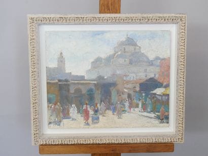 E. TELLIER (1872-1958)
Vue de la Grande mosquée...