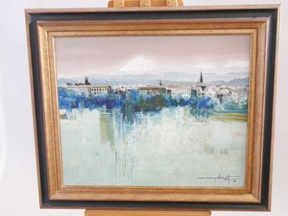 Alain GABRIOT
Vue de Riom,
Hst sbd et datée...