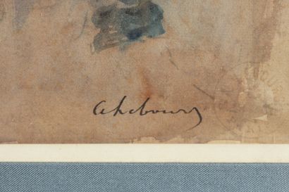Albert LEBOURG (1849-1928)
Pont-du-Château,
Aquarelle,...