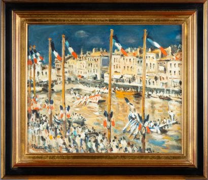 Eric BATTISTA (né en 1933)
Les joutes nautiques...