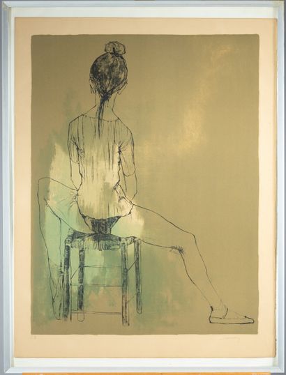 Jean JANSEM (1920 - 2013)
Ballerine assise...