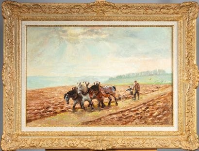 Raymond LECOURT (1882 - 1946)
Le labour
Huile...