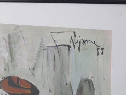 Jean AUJAME
Mushrooms,
Watercolor, signed...