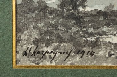 Henri Joseph HARPIGNIES (1819 - 1916)
Paysages,...