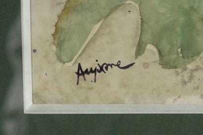 Jean AUJAME (1905 - 1965)
Bacchanale claire,
Aquarelle,...