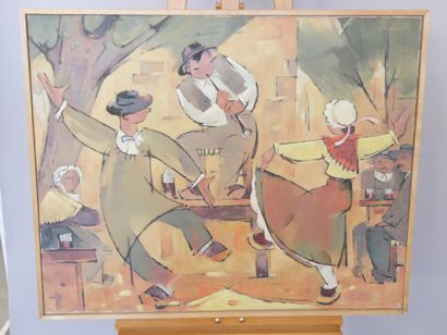 Lucien VECHARD
The Auvergnats at the Ball,
Hst...
