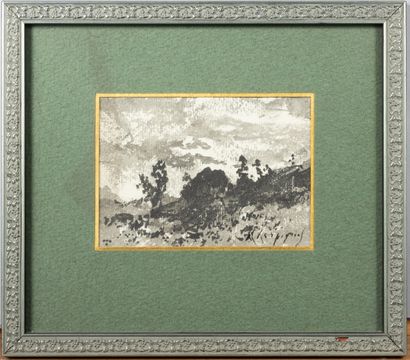 Henri Joseph HARPIGNIES (1819 - 1916)
Paysages,...