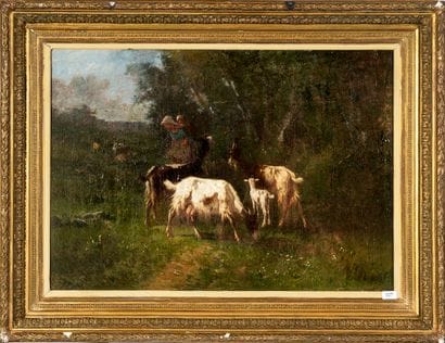 Antonio CORTES (1827 - 1908)
Bergère et ses...