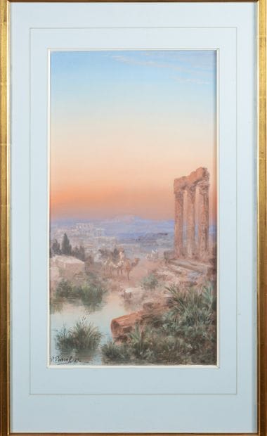 Paul PASCAL (1839-1905)
Caravane devant les...