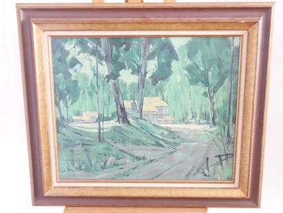 Lucien VECHARD
Forest Glade 
Oil on canvas,...