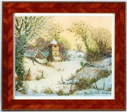 DRACHKOVITCH Albert
Clocher dans la neige,
Hsc...