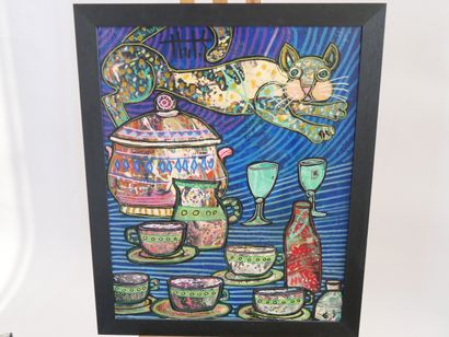 Pierre JUDIKAEL (né en 1937)
La table desservie,
Hst...