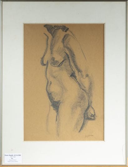 Jean AUJAME (1905-1965)
Torse de femme
Fusain...