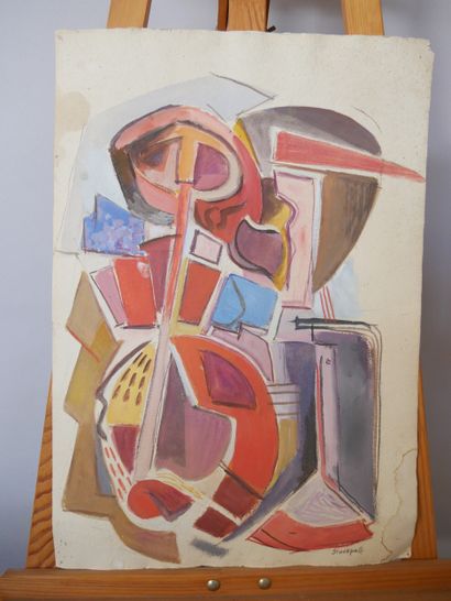 Ralph STACKPOLE (1885–1973), 
Geometries,
Double-sided...