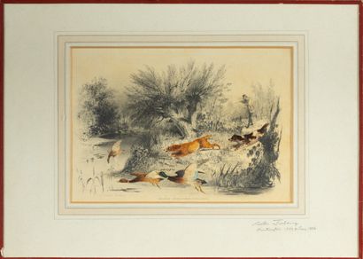 Newton FIELDING (?)
Two partridges,
Watercolor...