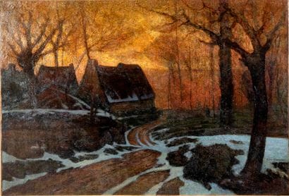 Victor CHARRETON (1864 - 1936)
Chaumières...