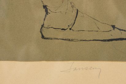 Jean JANSEM (1920 - 2013)
Ballerine assise...