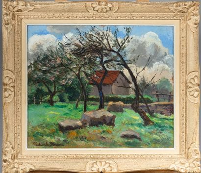 Paul-Emile PISSARRO (1884 - 1972)
Les pommiers,
Hsp...