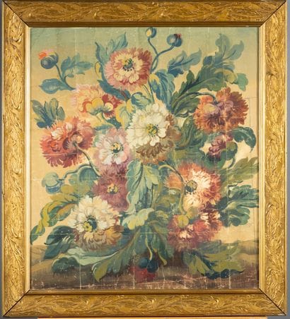 Ecole de la fin du XIXe - début du XXe siècle,
Bouquet...