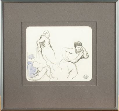 Augustin HANICOTTE (1870-1957)
Etude de types,
Dessin...