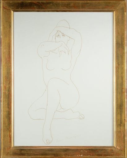 Pierre AMBROGIANI (1907 - 1985)
Modèle assis,...