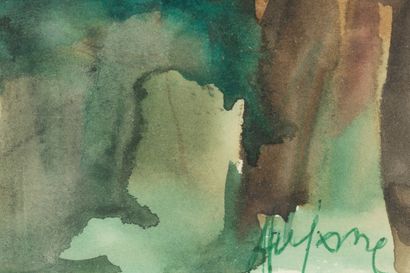 Jean AUJAME (1905-1965)
Portraits
Deux aquarelles,...