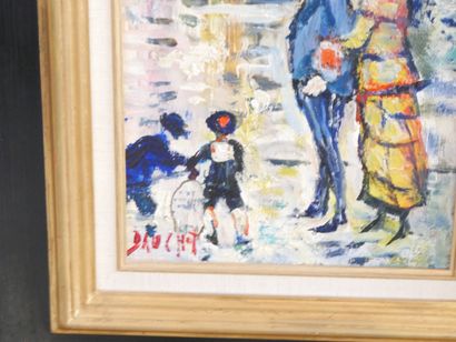 Gabriel DAUCHOT
Promenade,
Huile sur toile...