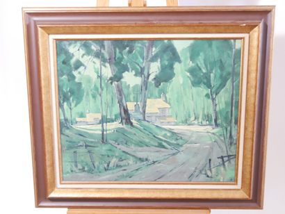 Lucien VECHARD
Forest Glade 
Oil on canvas,...