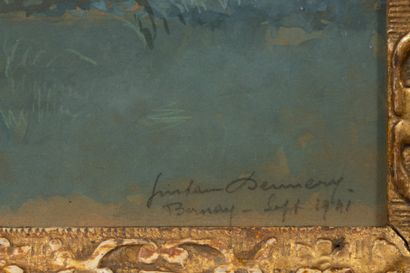 Gustave DENNERY (1863-1953)
Bernay, 1941
Gouache,...