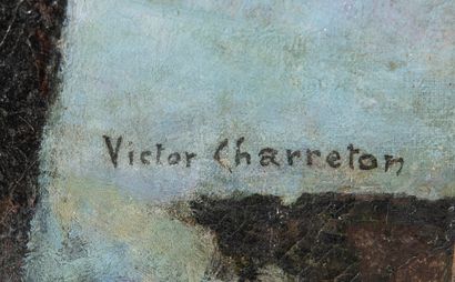 Victor CHARRETON (1864 - 1936)
Chaumières...
