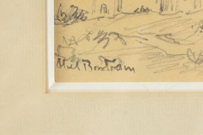 Abel BERTRAM (1871 - 1954)
Près de l'église,
Dessin...