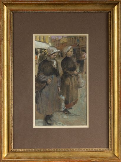 Gaston MAURIE (1872 - 1913)
Deux femmes portant...
