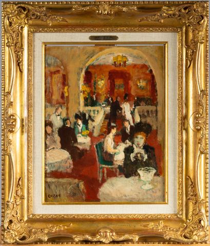 Marcel COSSON (1878-1956)
Au restaurant
Huile...