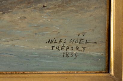 Jules NOEL
 (1815-1881)
Le Tréport, à marée...