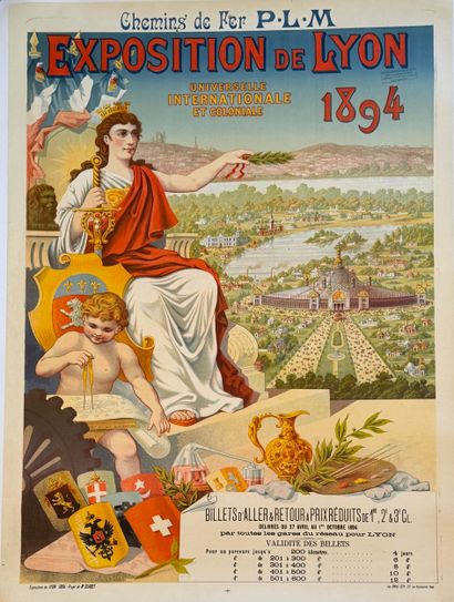 Affiche lithographique pour l’Exposition...