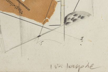 ECOLE MODERNE
Nature morte cubiste,
Collage,...