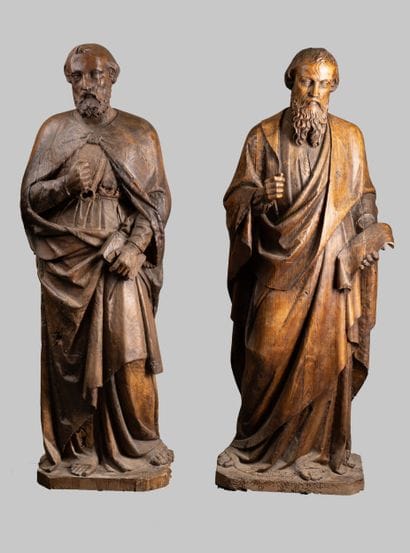 Saint Pierre et Saint Paul
Paire de sculptures...