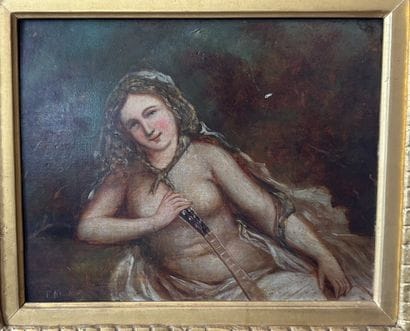 19th-Century French School 
Odalisque with...