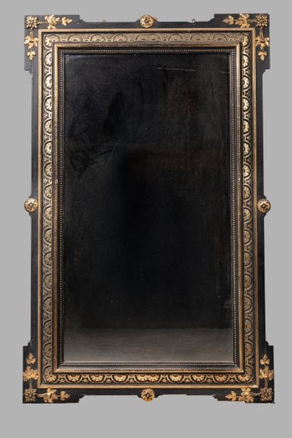 Large antique mirror from the Third Republic...