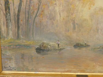 Henri FOREAU (1866–1938)
River Transport
Oil...