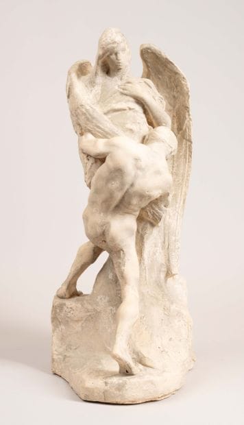Carli, plaster model of the statue in Place...
