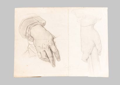 19th-Century French School
Study of a Hand
Graphite...