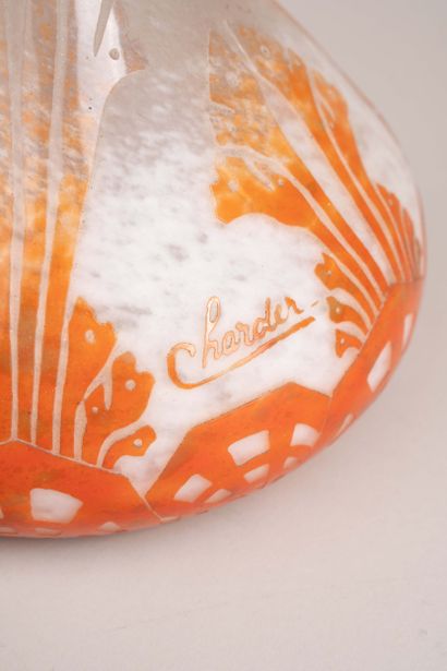 Charder for Verre Français,
Gourd-shaped...