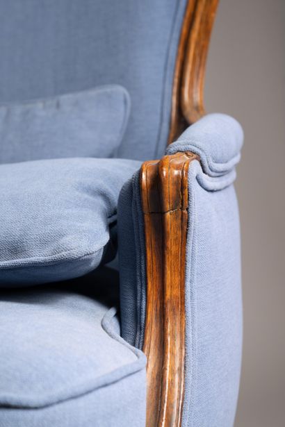 Paire de bergères à dossier cabriolet en...
