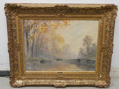 Henri FOREAU (1866–1938)
River Transport
Oil...