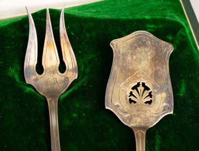 950°/°° silver set consisting of a sugar...