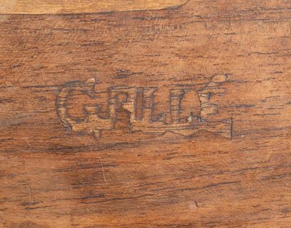 GALLE, Emile
Two-handled serving tray made...